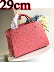 Louis vuitton original monogram empreinte montaigne BB M41053 coral