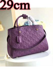 Louis vuitton original monogram empreinte montaigne BB M41053 purple