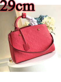 Louis vuitton original monogram empreinte montaigne BB M41053 red