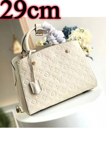 Louis vuitton original monogram empreinte montaigne BB M41053 white