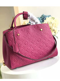 Louis vuitton original monogram empreinte montaigne mm M41048 bordeaux