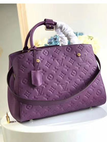 Louis vuitton original monogram empreinte montaigne mm M41048 purple