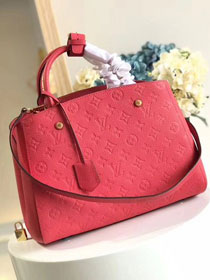 Louis vuitton original monogram empreinte montaigne mm M41048 red