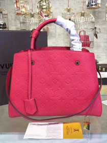 Louis vuitton original monogram empreinte montaigne mm M41048 rose red