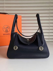 Hermes original top togo leather large lindy 34 bag H034 black