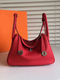 Hermes original top togo leather large lindy 34 bag H034 red