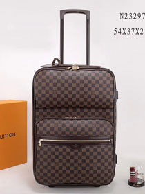 Louis vuitton original damier ebene pegase 55 luggage n23297 