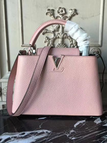 Louis vuitton original taurillon leather capucines pm M42245 pink