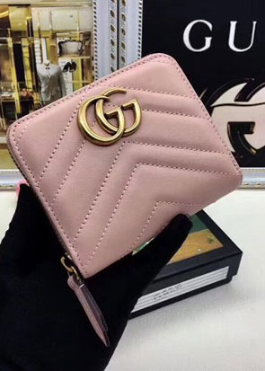 GG top quality marmont wallet 460188 pink