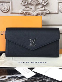 2018 louis vuitton original calfskin mylockme wallet M62530 black