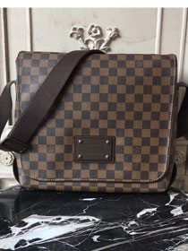 Louis vuitton original damier ebene brooklyn bag mm N51211 