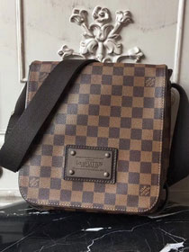 Louis vuitton original damier ebene brooklyn bag pm N51210 