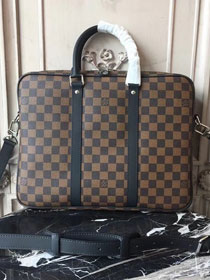 Louis vuitton original damier ebene porte-documents voyage pm N41466