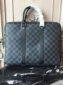 Louis vuitton original damier graphite porte-documents voyage pm n41478