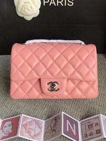 CC original lambskin mini flap bag A69900 pink