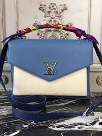 Louis vuitton original calfskin my lockme bag M51415 blue