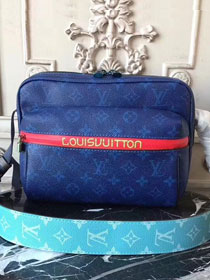 2018 louis vuitton original monogram canvas messenger bag pm m43829 blue