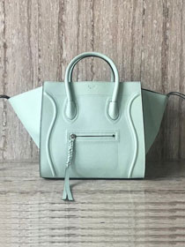 Celine original calfskin luggage phantom bag 9901-2 light green