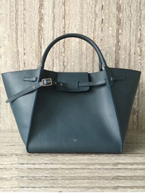 2018 celine original bare calfskin medium big bag 55426 steel blue