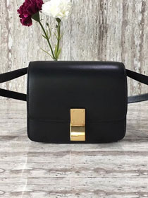 Celine original liege calfskin small classic bag 11041-1 black