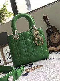 Dior original lambskin small my lady dior bag 44450 green