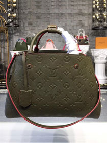 Louis vuitton original monogram empreinte montaigne mm M43660 blackish green