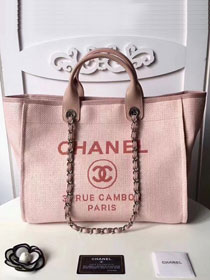 CC original canvas large shopping tote bag A66941 pink