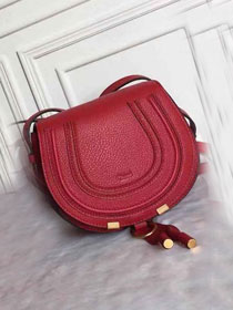 Chloe original calfskin marcie crossbody saddle bag 2000 red