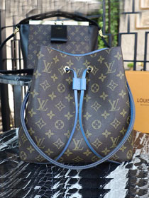 2019 louis vuitton original monogram canvas bag neonoe M43569 blue