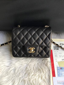 CC original lambskin super mini flap bag A35200 black