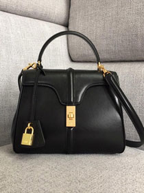 celine original smooth calfskin small 16 bag 188003 black