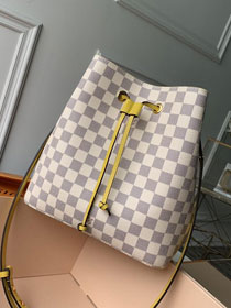 2018 louis vuitton original damier azur neonoe bag n43569 yellow