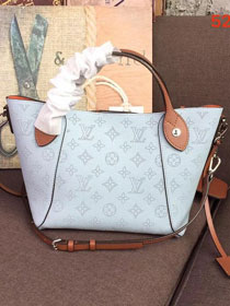 2018 louis vuitton original mahina leather hina pm M52975 light blue