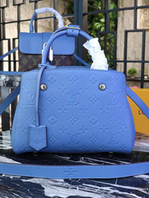 Louis vuitton original monogram empreinte montaigne BB M41053 blue