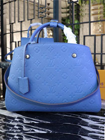 Louis vuitton original monogram empreinte montaigne mm M41048 blue