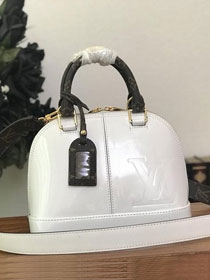 Louis vuitton original vernis leather alma BB M51949 white