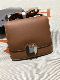 Hermes original handmade evercolor calfskin 2002 bag H075133 coffee