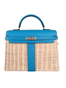 Hermes original picnic kelly 35 bag H50003 blue