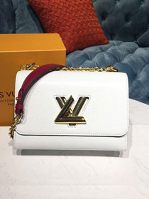 2019 louis vuitton original epi leather twist mm M53596 white