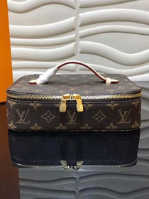 2019 louis vuitton original monogram nice jewellery case M43449 beige