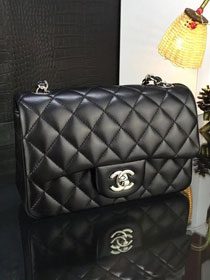 CC original handmade lambskin mini flap bag HA69900 black