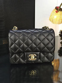 CC original handmade lambskin super mini flap bag HA35200 black