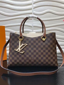 2019 louis vuitton original damier riverside tote bag n40135 beige