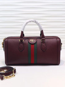 2019 GG original calfskin ophidia medium top handle bag 524532 bordeaux