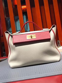 Hermes togo leather kelly 2424 bag H03699 beige