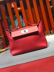 Hermes togo leather small kelly 2424 bag H03698 red