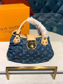 2020 Louis vuitton original denim small handbag M95020 blue 