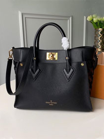 louis vuitton original calfskin on my side tote bag M53826 black