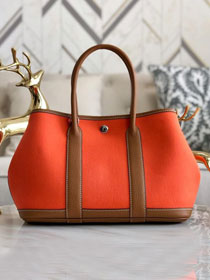 Hermes original canvas large garden party 36 bag G36 orange