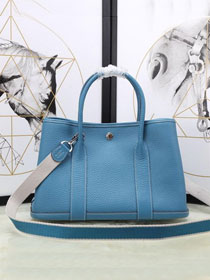 Hermes calfskin small garden party 30 bag G300 sky blue